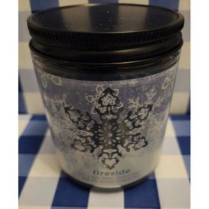 Bath And Body Works Single Wick Candle Fireside Glass Essential Oils Cedar Soy